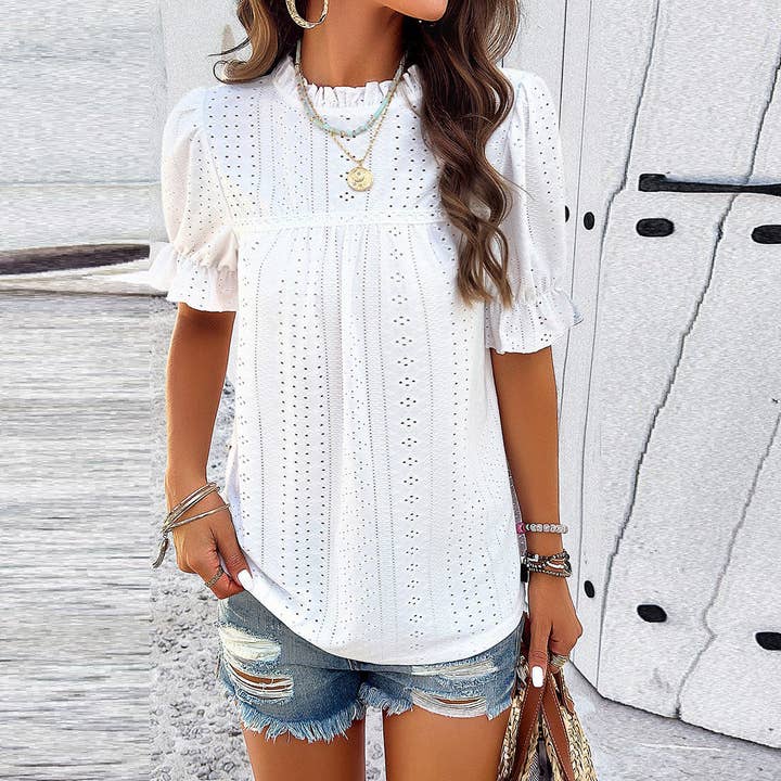 Lacy Whimsy Bluse for engroshandel hos Love, Kuza