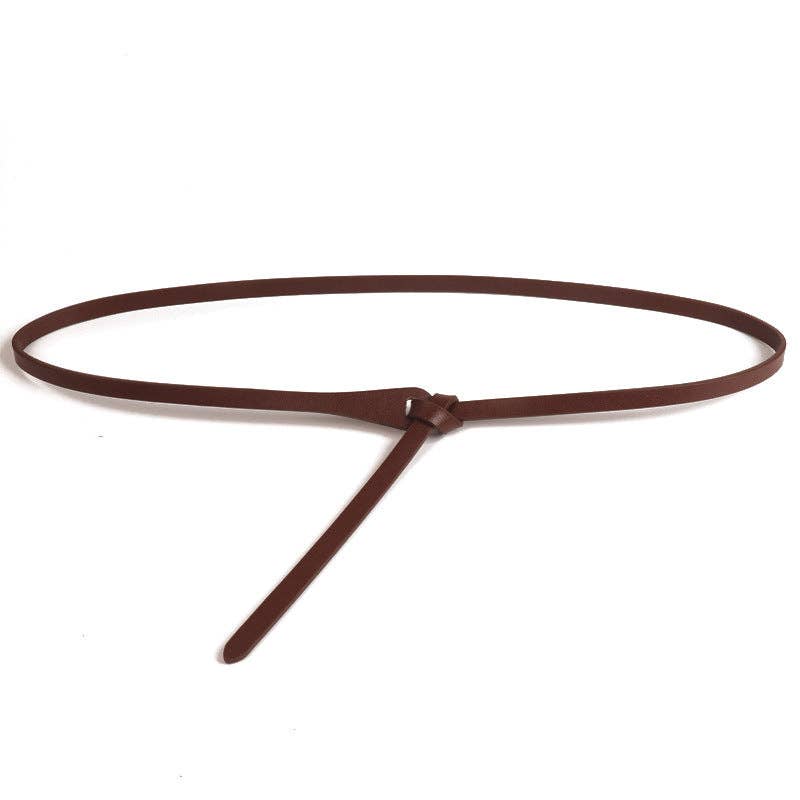 Dipped Shop - Vente Ceinture – femme - Ceinture fine en cuir uni tendance DP25G5604