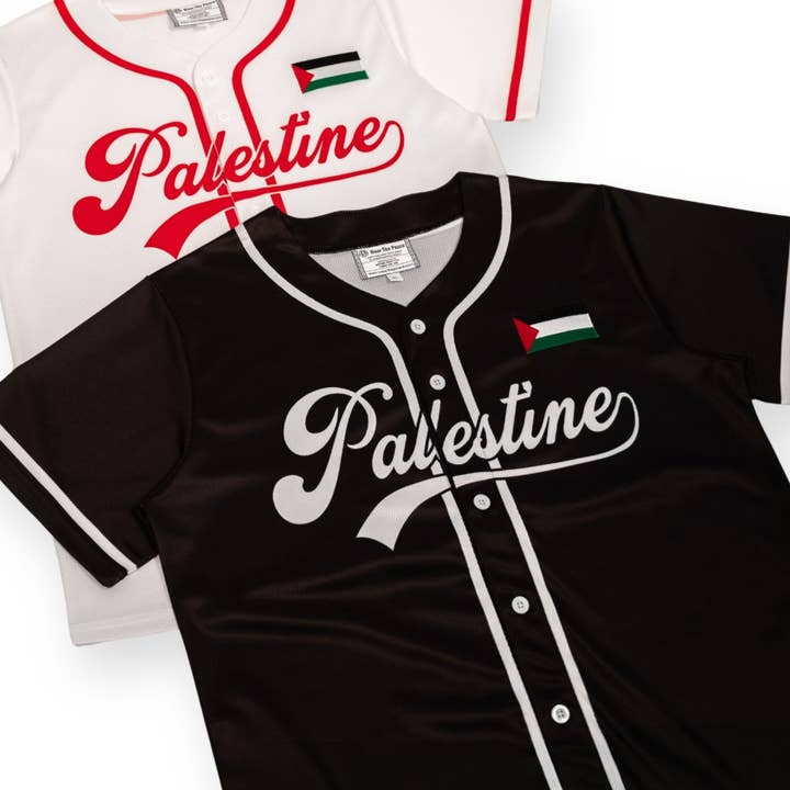 Wear The Peace - Wholesale Screen Printed T-Shirt - Men's - Palestine Baseball Away Jersey