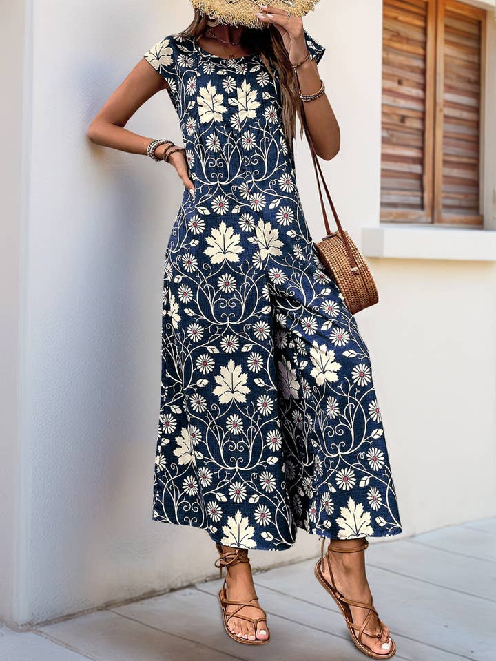 Wholesalesir - Wholesale Jumpsuit - Women's - Printed Loose Jumpsuit Pants