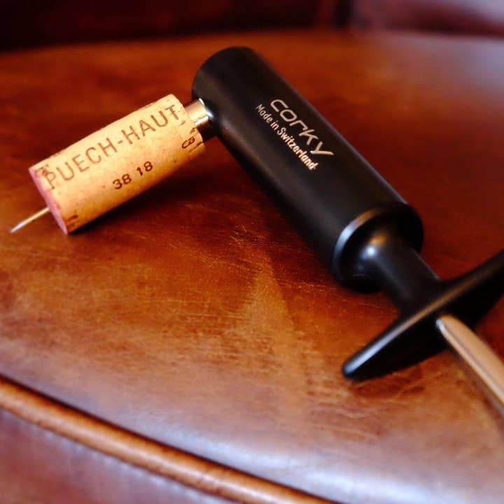 Corky made in Switzerland – Engroshandel Flaske-/vinåbner – Corky Premium proptrækker - lufttryk