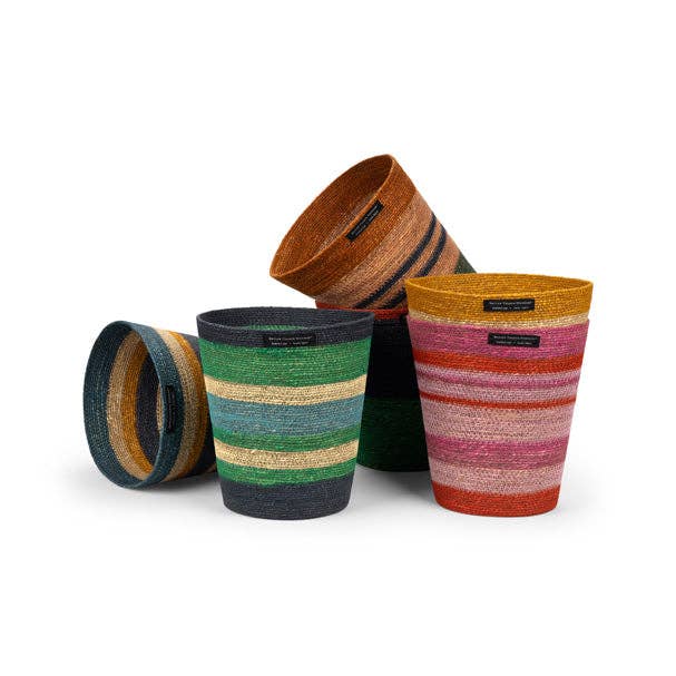 British Colour Standard North America - Wholesale Trashcan/Trash Bin - BRITISH COLOUR STANDARD Seagrass Waste Paper Basket in Beryl / Midnight5