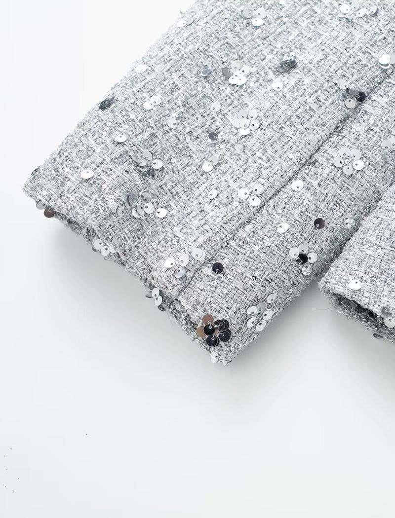 safistyle - Wholesale Bomber Jacket - Women's - Embellished Sequin Bomber Jacket5