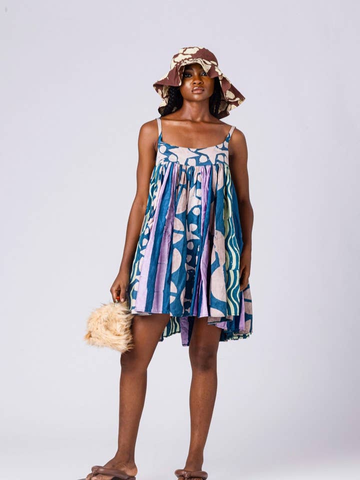 Abito Nuvola Multi-stampa per la vendita all'ingrosso da parte di Oya Abeo