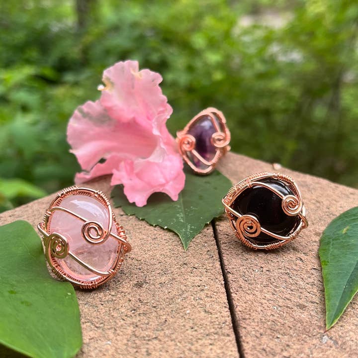 Kupferring-Design Sortiment #1 für den Großhandel von Naomi's Happy Place Shop