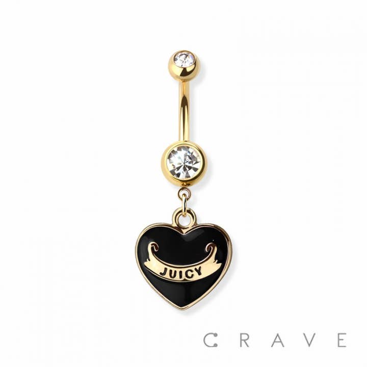 CRAVE - Vente Piercing de nombril - ANNEAU NOMBRIL JUICY DANGLE EN ACIER CHIRURGICAL 316L