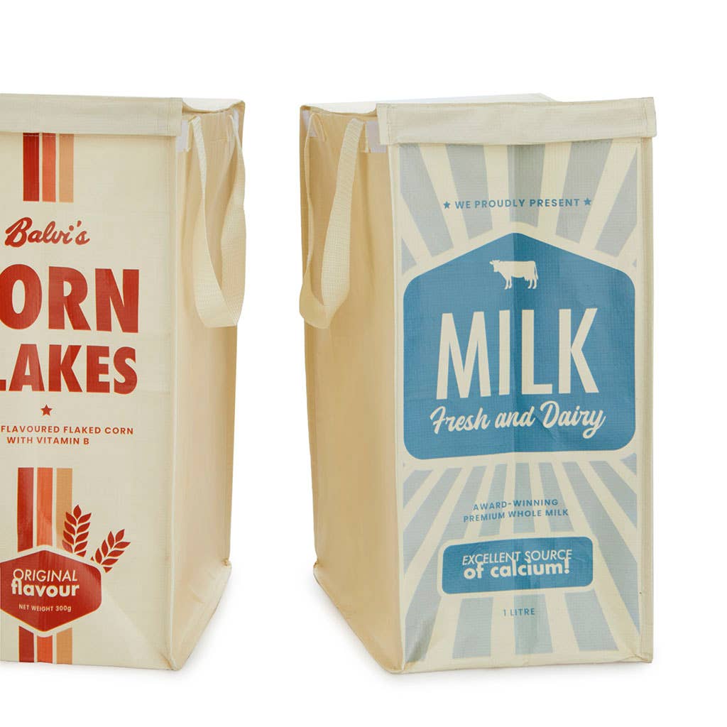 Balvi - Wholesale Grocery/Shopping Bag - Retro recycling bag set X3 PP recycled5