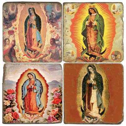 Virgin Of Guadalupe — Marmor-Untersetzer-Set/4 für den Großhandel von Studio Vertu