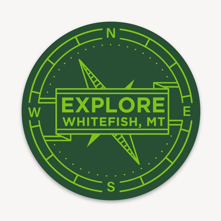 Explore Whitefish Die-cut Sticker for wholesale by Summit Supply Shop