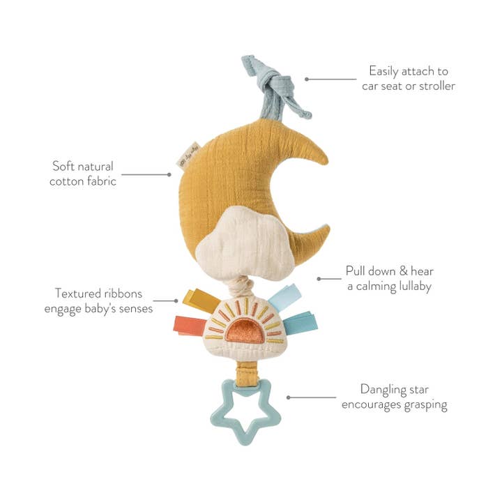 Itzy Ritzy - Wholesale Musical Toy - Kids & Baby - Bitzy Notesâ„¢ Musical Pull-Down Toy Cloud/Sun
