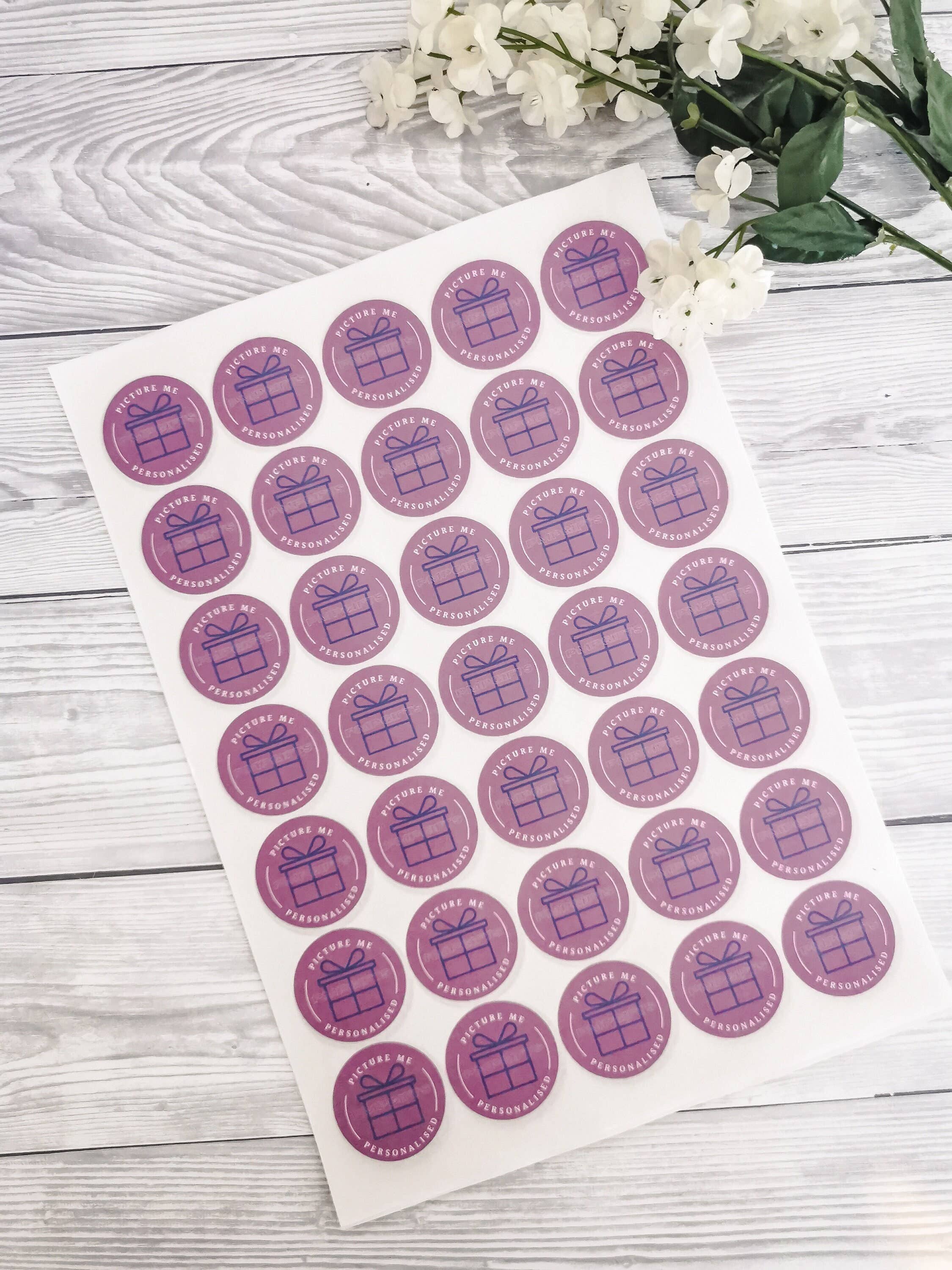 SR Creative Studio – wholesale Sticker – 37mm Round Matte Personalised Logo Stickers on A4 Sheets4