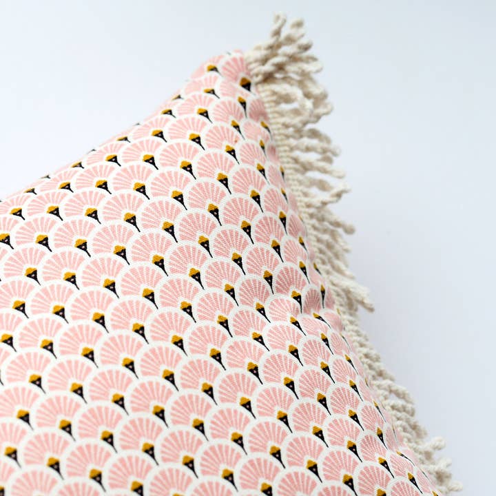 Homesite - Wholesale Lumbar Pillow - Art Deco Lumbar Throw Pillow, 2 Sizes, Pink2