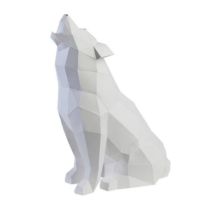 PAPERCRAFT WORLD - Wholesale DIY craft kit - Wolf 3D PaperCraft Origami Model, Paper Lamp1