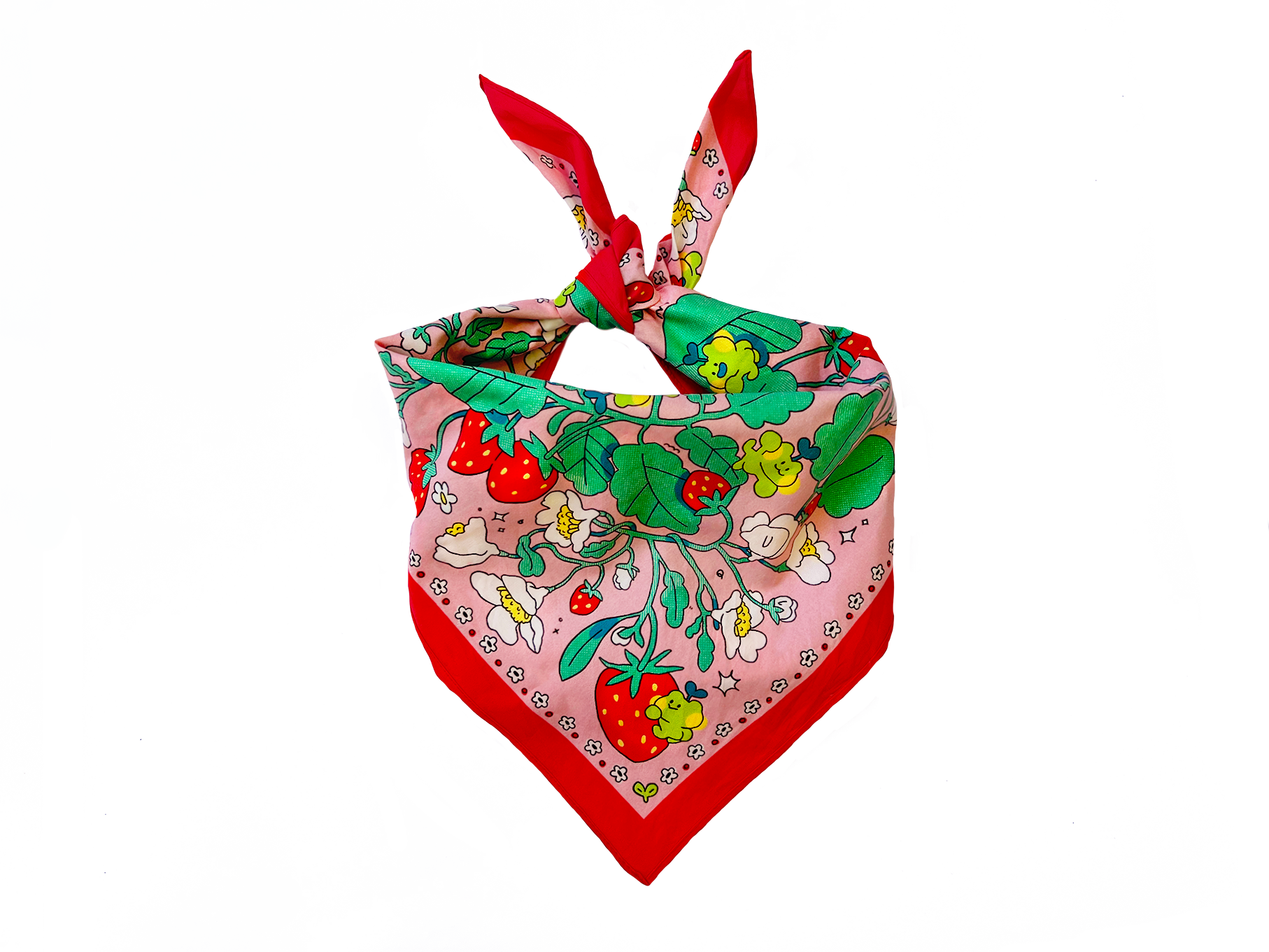pogpals - Wholesale Bandana - Women's - Strawberry Froggy ✿ Bandana4
