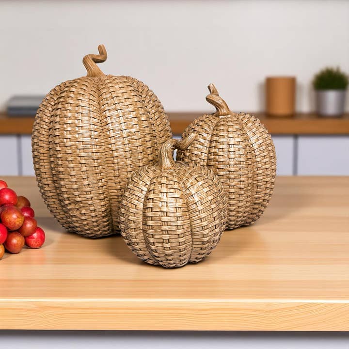 Gia Roma - Wholesale Decorative Tabletop Object - Resin Pumpkins, Cottage Fall Home Decor Luxury Handmade 4