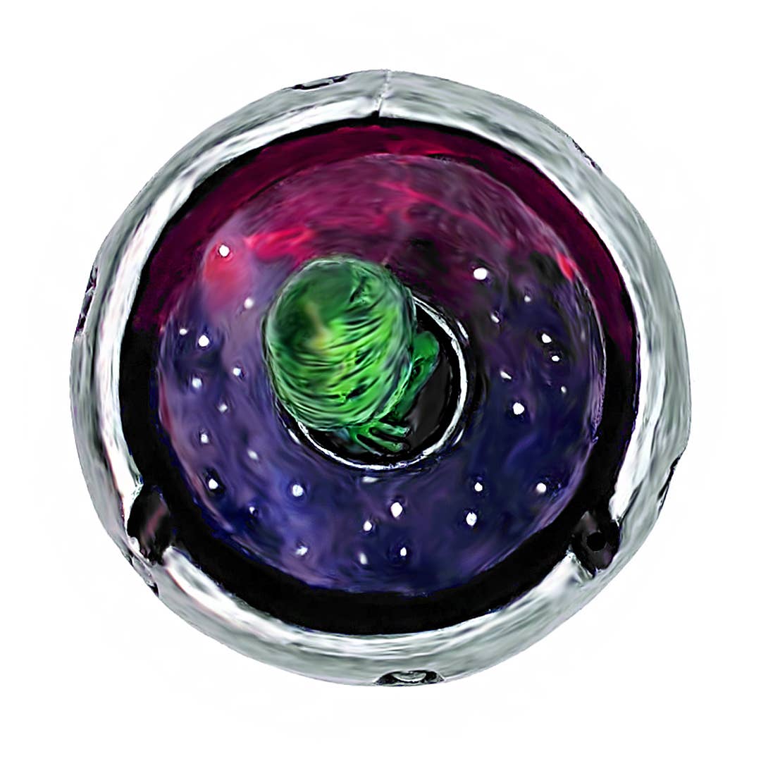 Pichincha - Wholesale Ashtray - Green Alien Flying Saucer Figurine Round Ash Tray4