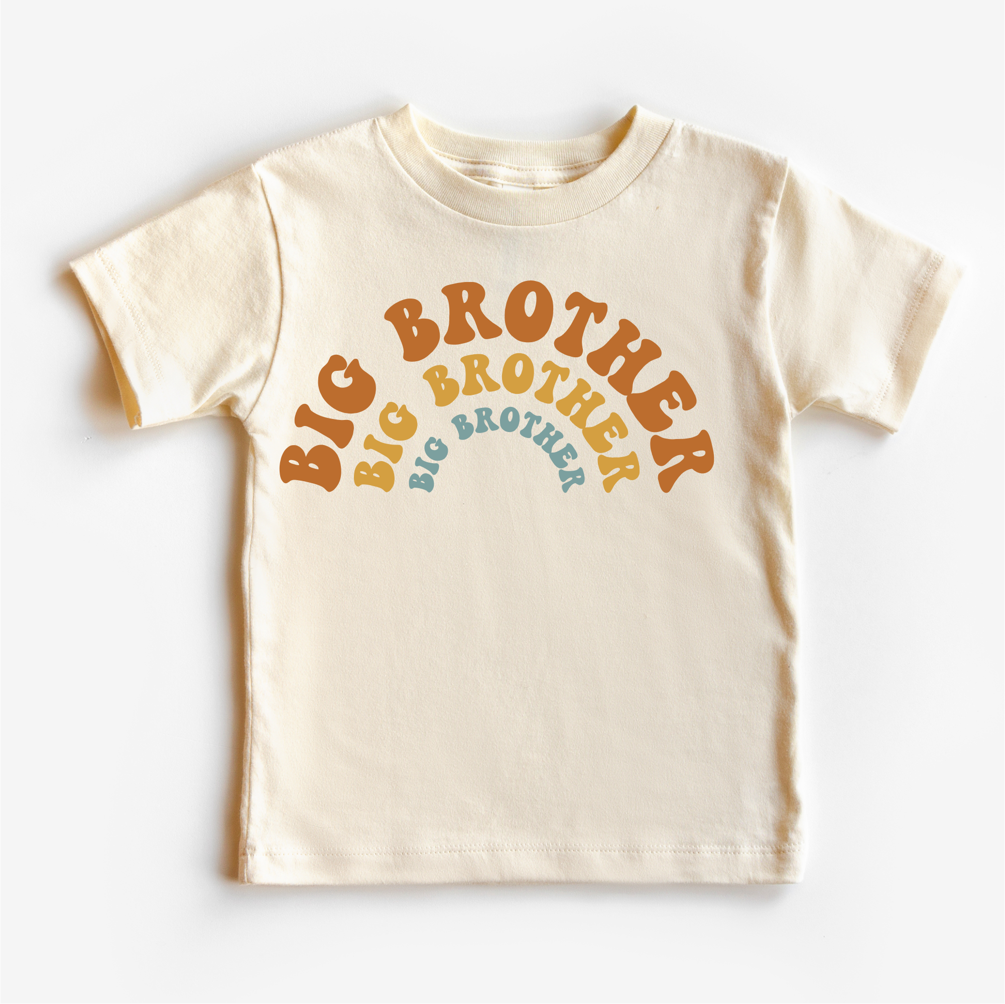 Madi Moosh – Großhandel T-Shirt mit Siebdruck – Kinder – Retro Big Brother Geschwister Familien-Shirt - Bruder T-Shirt2