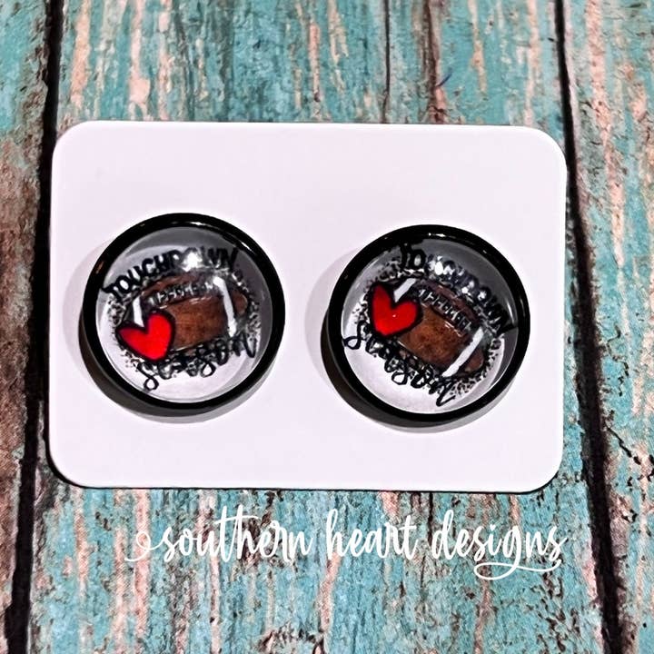 Southern Heart Designs - Wholesale Stud/Post Earrings - Touchdown Season Stud Earrings
