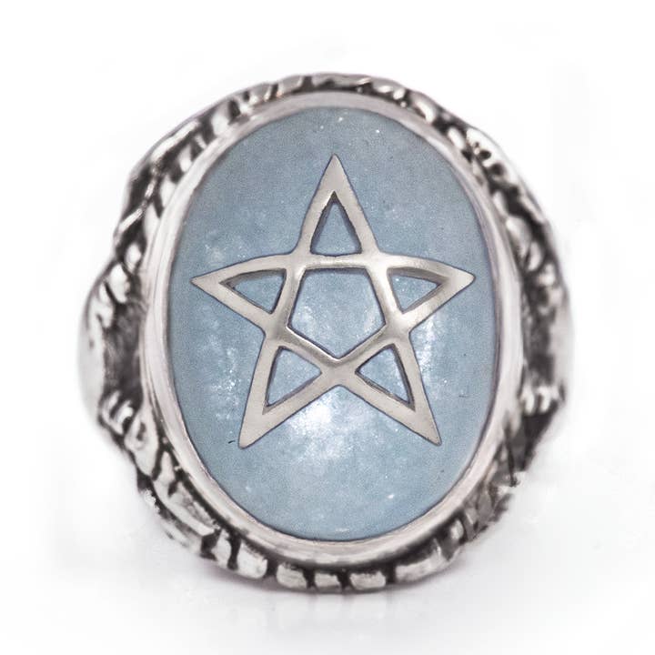 Aquamarine Angel Heart Ring for wholesale by Alex Streeter