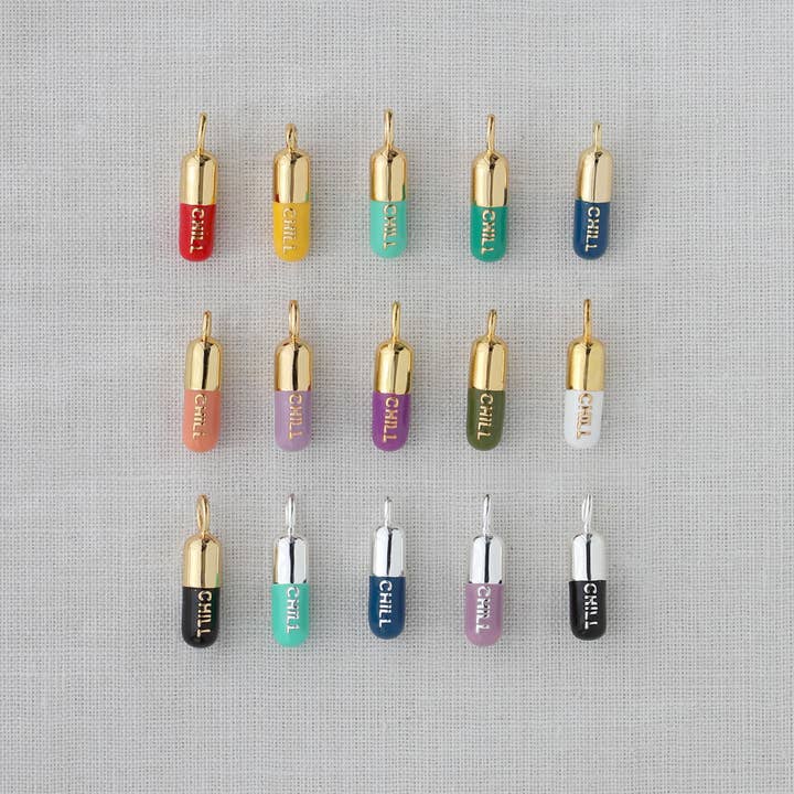 Kris Nations - Wholesale Pendant/Charm Necklace - Chill Pill Enamel Necklace16