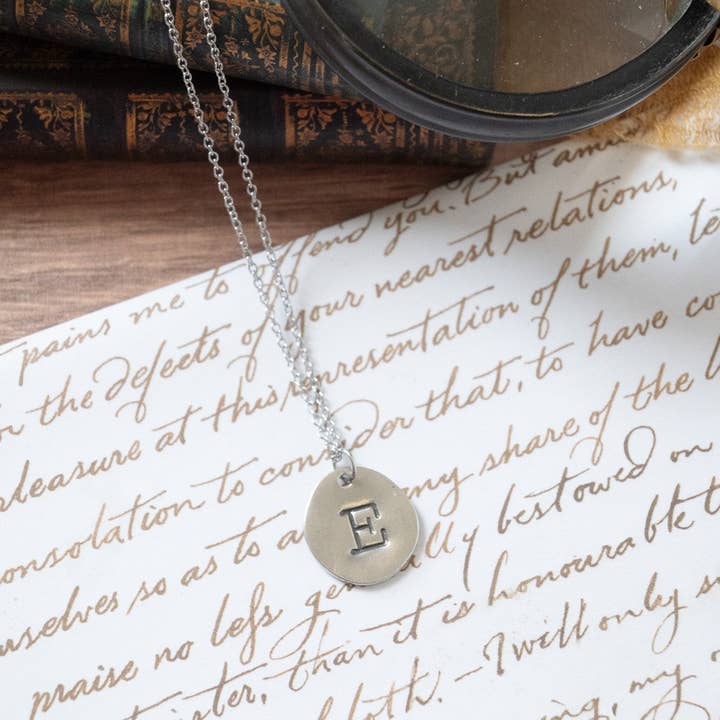 Collier à breloques monogramme pour la vente par Stamp and Stampbility