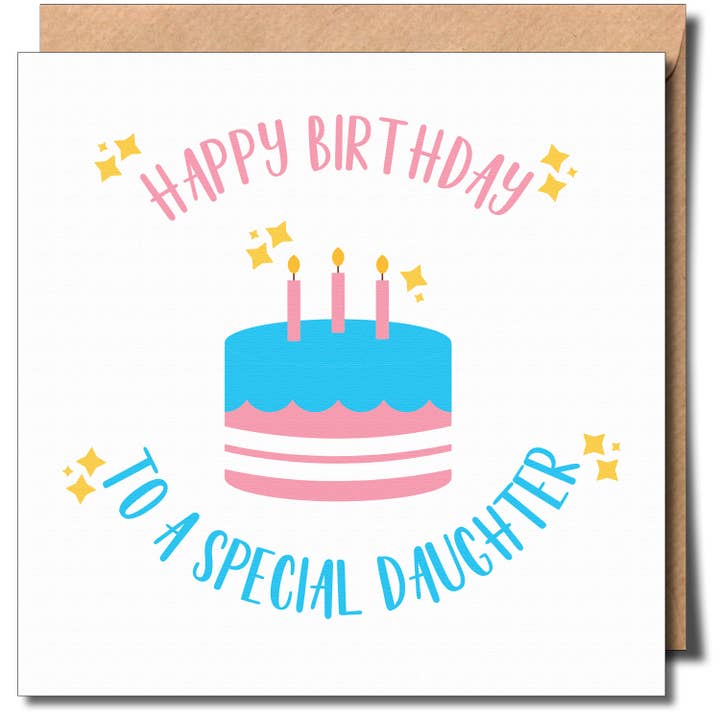 sent with Pride - Wholesale Birthday Card - Happy Birthday Daughter Transgender Trans lgbt Greeting Card