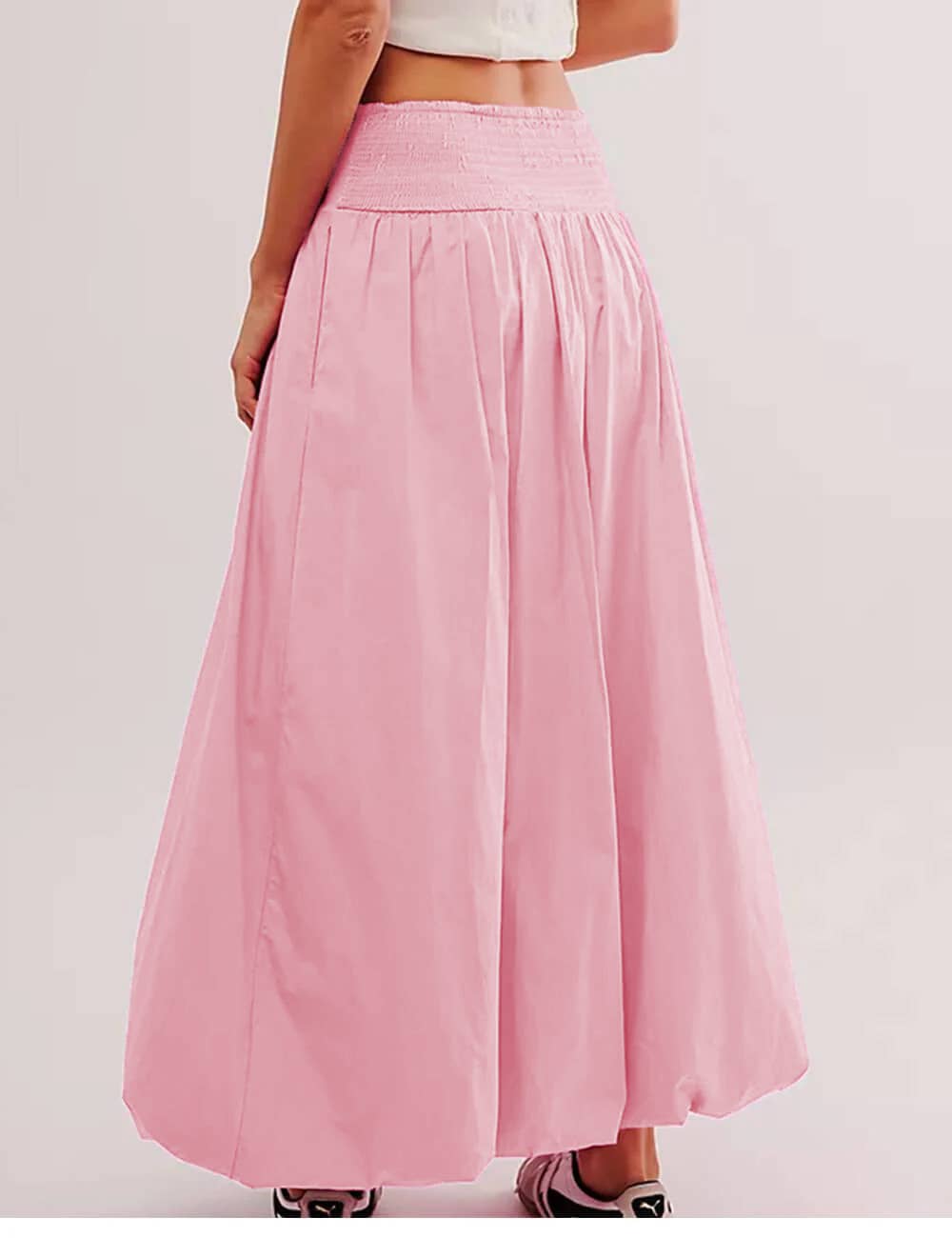 Sweetkama – Großhandel Rock – Damen – Einfarbiger Damenrock mit weitem Bund SKS51012