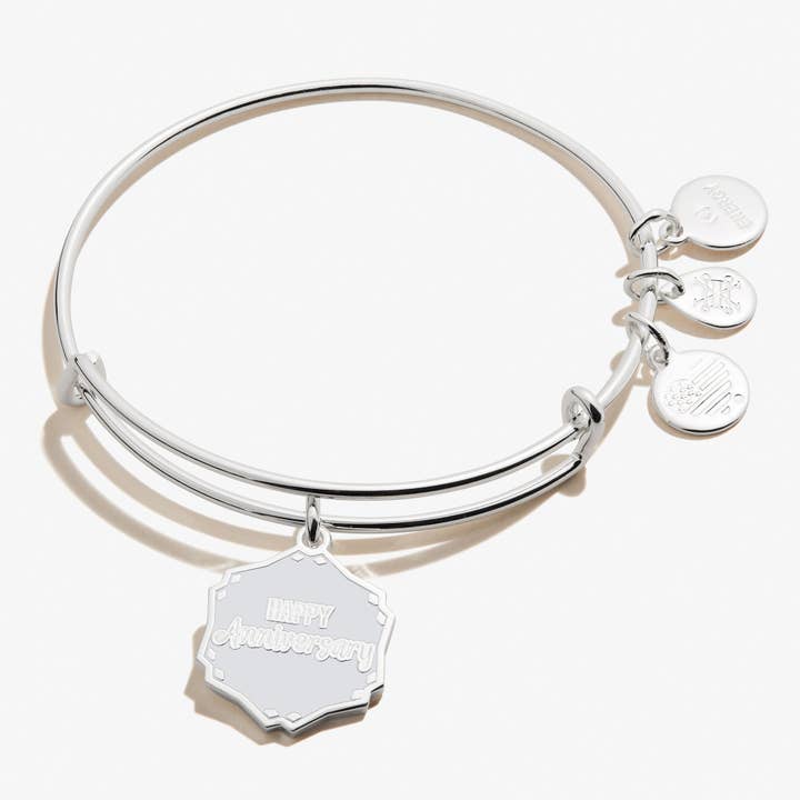 Bracelet Jonc "Joyeux Anniversaire" pour la vente par Alex and Ani