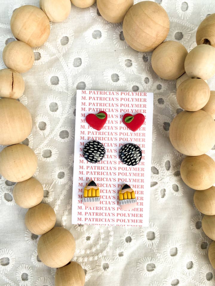 Pack Corazón Regreso a la Escuela para venta al por mayor de M. Patricia’s Polymer