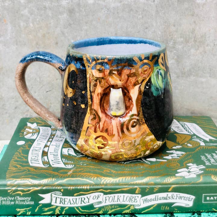 Carys Martin Ceramics - Wholesale Coffee Mug - Wise Old Owl Mug