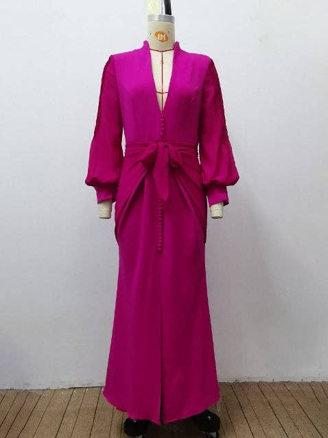 ROSA ROSSA Abito attillato con cerniera e scollo a V avvolgente in vendita all'ingrosso su Faire3