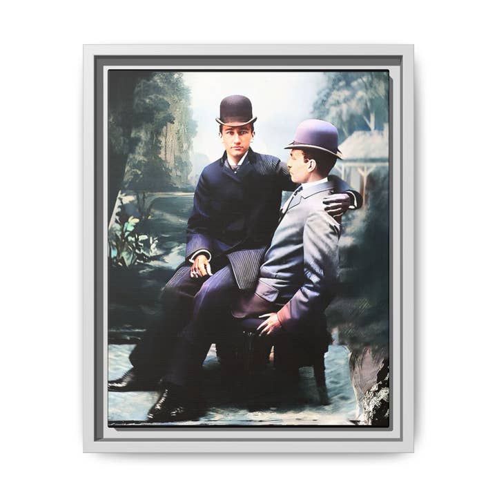 Walt & Pete - Wholesale Art Print - paire 027 | Framed Vintage Photo - Matte Canvas2