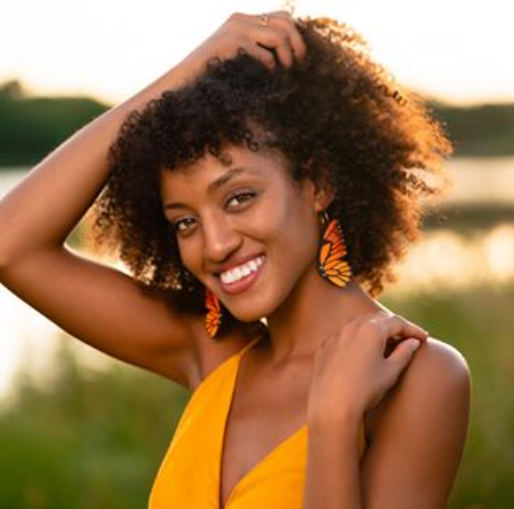 Le Chic Miami - Venta al por mayor Pendientes colgantes - Pendientes de ala de mariposa monarca4