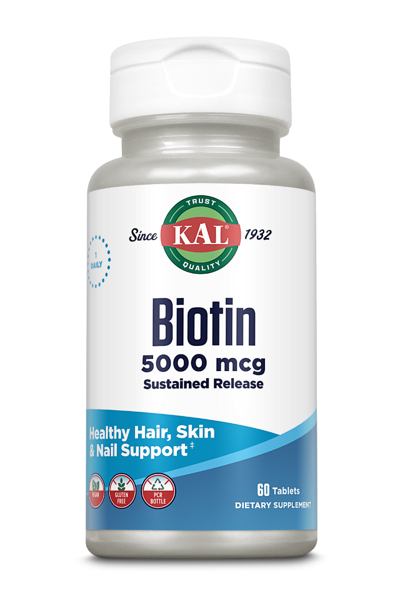 KAL - Wholesale Oral Supplement/Vitamin - Biotin 5000 mcg Sustained Release Tablets0