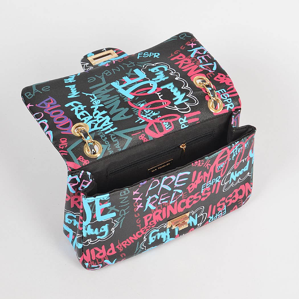 3AM BY H&D ACCESSORIES - Wholesale Clutch - Dames - Graffiti kleurverloop clutch9