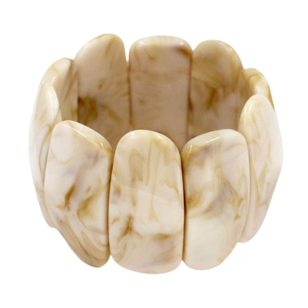 Sensibling Corp. – Pulseira por atacado – Pulseira Larga Marmoreada Esticável em Negrito11