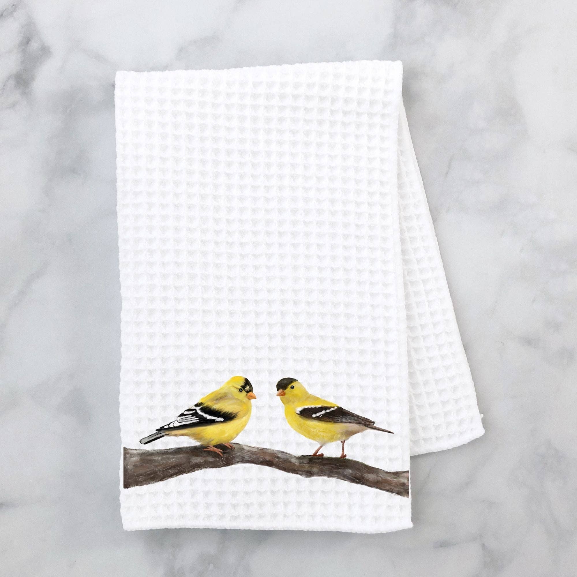MerikaArt – wholesale Kökshandduk – Gulsparvspar Kökshandduk1