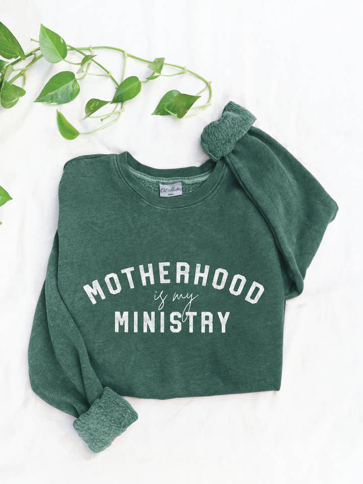 MOTHERHOOD Mineral Graphic Sweatshirt for wholesale by OAT COLLECTIVE