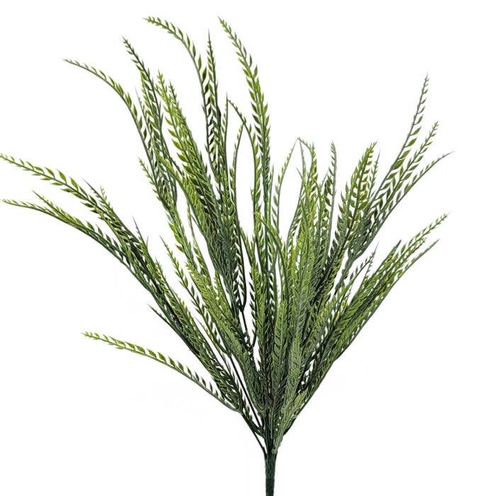 X10- Touffe d'herbe douce de 20" en plastique vert ou givré pour la vente par Lucknow Southern and Company