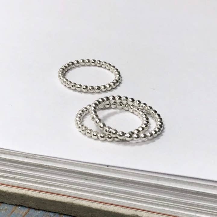 Bague boule en argent ~ argent sterling 925 pour la vente par Sarah Taylor Designs