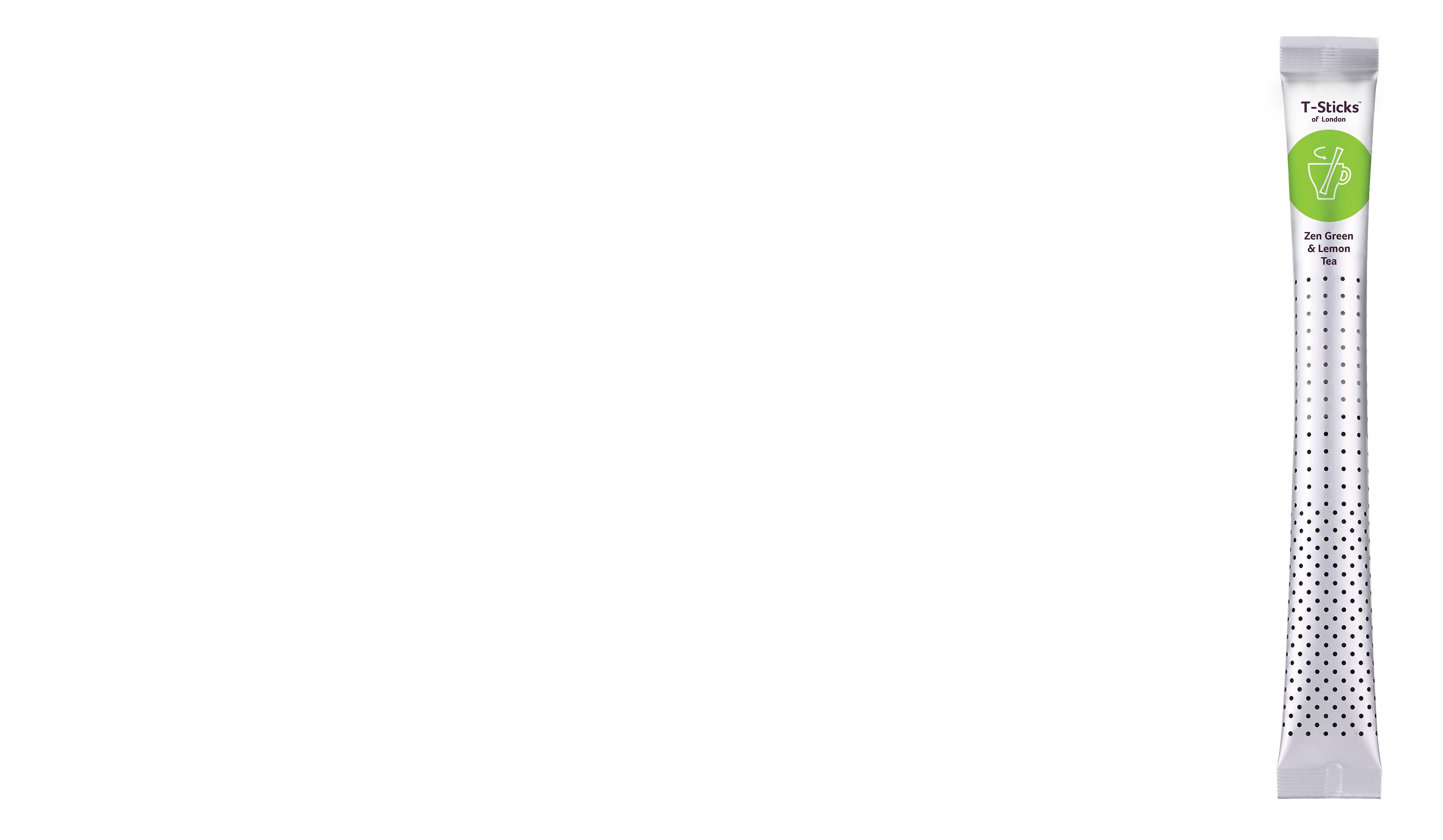 T-Sticks - Wholesale Health/Detox Tea - T-Sticks ZEN GREEN LEMON Tea BULK 150 sticks