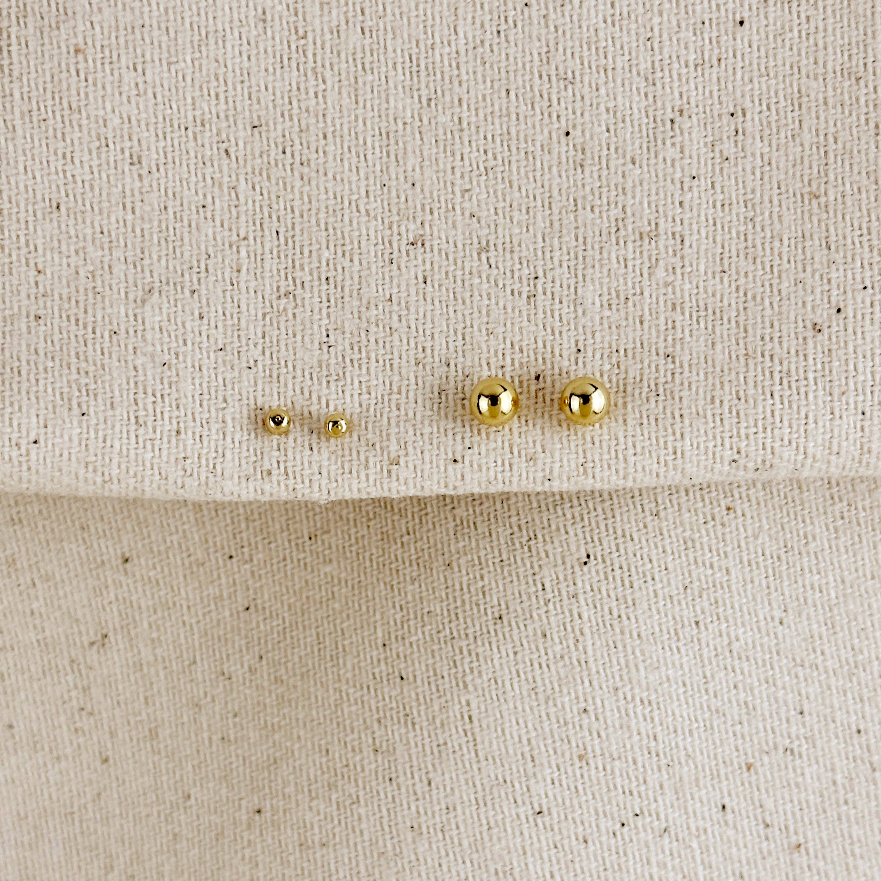 GoldFi - Wholesale Stud/Post Earrings - 18k Gold Filled Ball Stud4