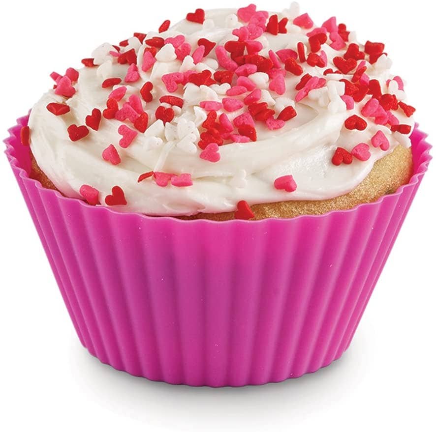Fox Run Brands - Wholesale Cupcake/Muffin Liner - Bakelicious Silicone Cupcake Liners, Set of 12, 2.75"5