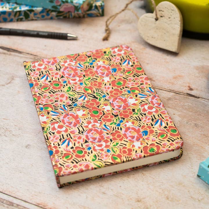 Taccuino con copertina rigida grande con fiori russi per la vendita all'ingrosso da parte di Bollywood Christmas