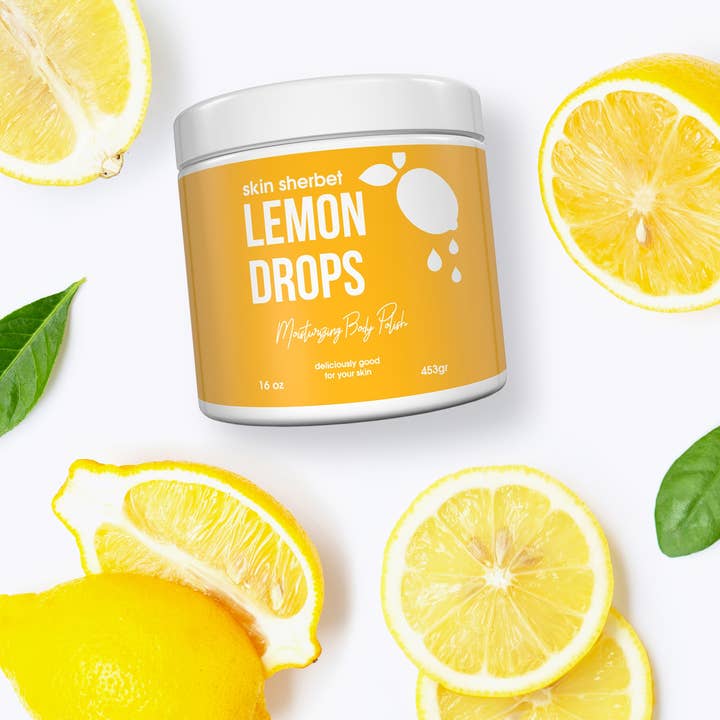 The Midwest Sea Salt Company - Wholesale Body Scrub/Exfoliant - Skin Sherbet Lemon Drops Body Polish Salt Scrub - 23oz4