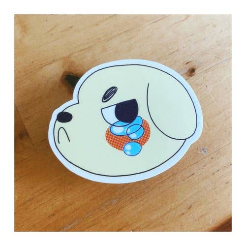 Sydney Warnes - Wholesale Sticker - Pouty Puppy Sticker1