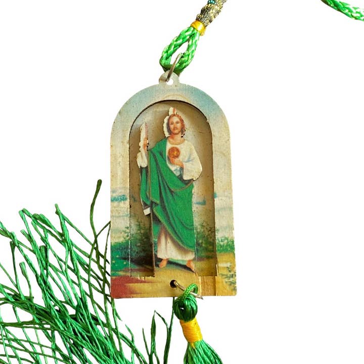 ZKY Wholesale - Vente Breloque décorative pour voiture – unisexe - Accessoire à suspendre pour rétroviseur de voiture San Judas