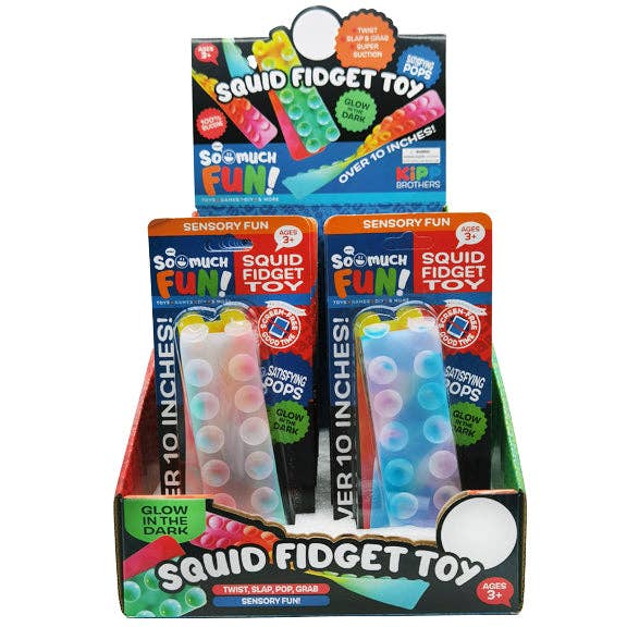 Novelty Brands - Wholesale Fidget Toy - Kids - So Much Fun! Glow In The Dark Twist Fidget Toy - 24/Display2