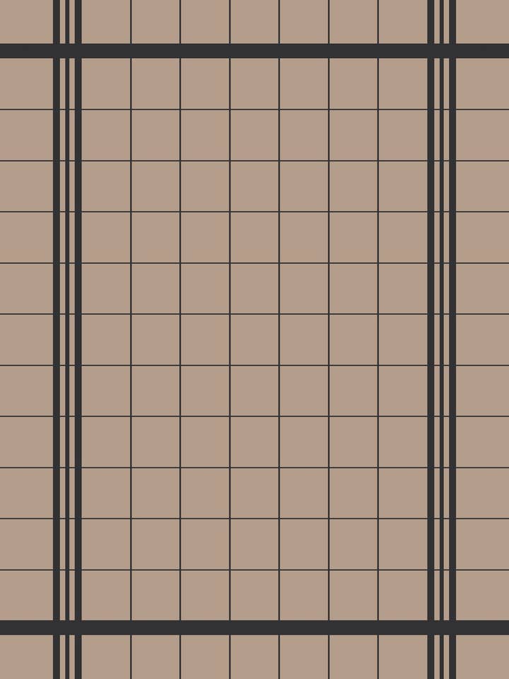 Torchon jacquard rayé en taupe pour la vente par Mierco European Linens