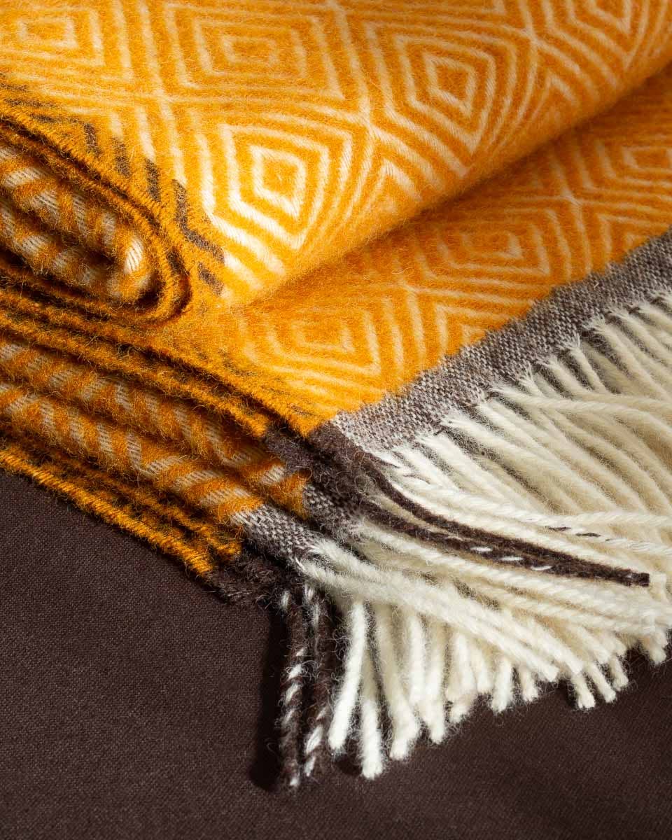 MoST - Wholesale Throw Blanket - Wool Throw Blanket VENEZIA Yellow6